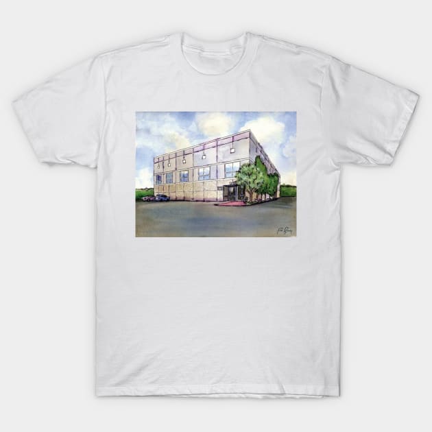 The Office Pam's Watercolor of Dunder Mifflin T-Shirt by robin